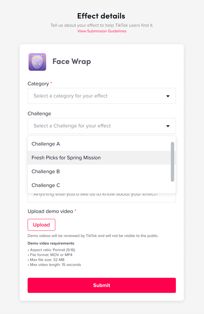 Fresh picks for spring mission tiktok effect house